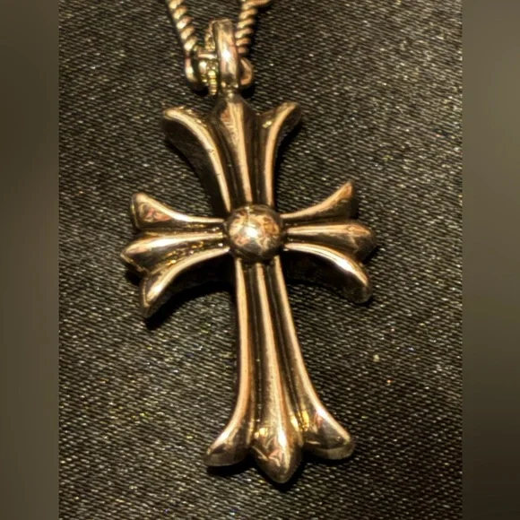 925 Silver Cross Pendant Necklace